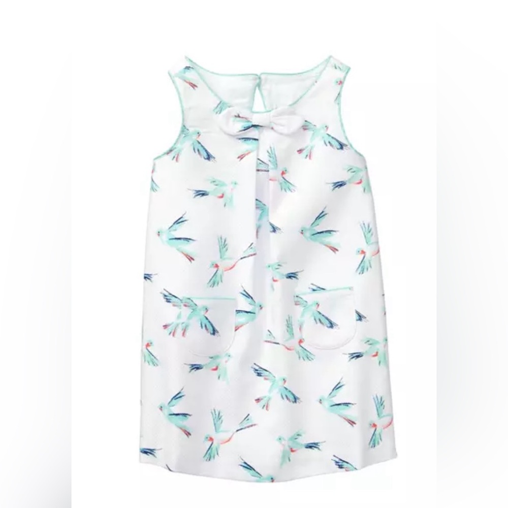 Janie and Jack Girls Hummingbird Print Dress NWT Size 5